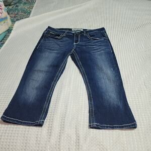BKE EUC WOMEN'S SIZE 31 CULTURE DENIM CROPPED CAPRIS JEANS PANTS